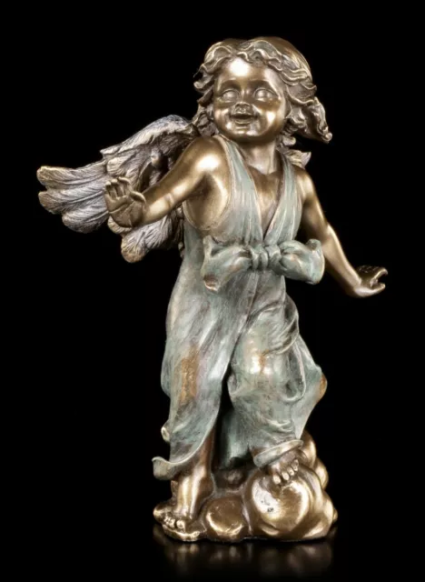 Engel Figur - Tanzend auf Wolke - Veronese Cherubim Schutzengel Deko