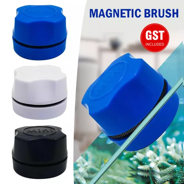 Aquarium Fish Tank Magnetic Clean Brush Window Glass Algae Cleaner Scrubber AUS