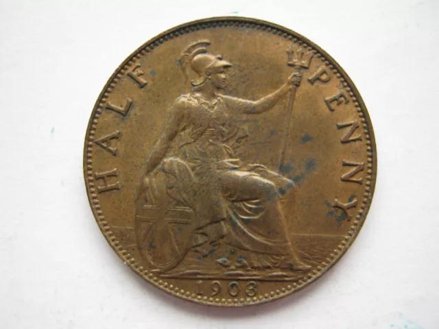 1903 bronze Halfpenny GEF