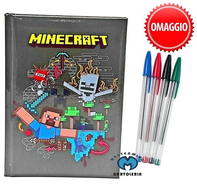 Penne BIC OMAGGIO!!! BIC Diario scolastico MINECRAFT 2022/2023 Standard 