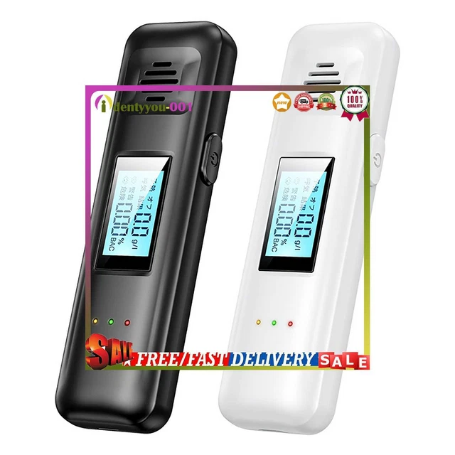 Detector digital de alcohol inhalador LCD medidor de alcohol para uso personal