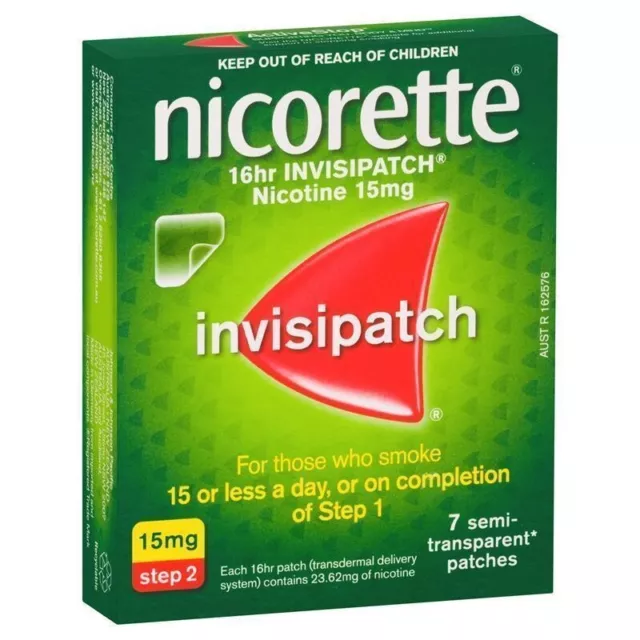 Nicorette - Quit Your Vice Aid - Invisipatch 15mg  Semi-transparent - 7 Pack