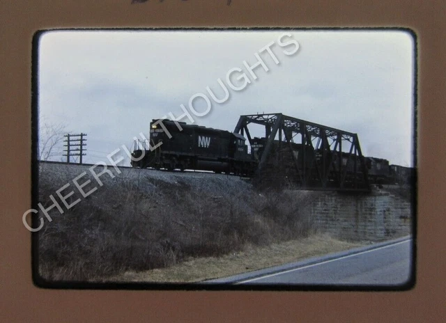 Original '79 Ektachrome Slide NW Norfolk Western 6154 SD40-2 action     34W39