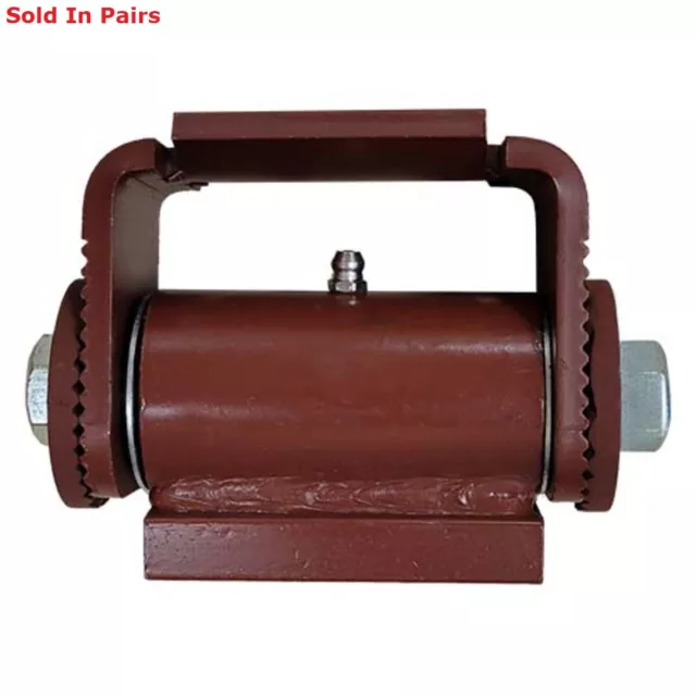 4 3/4" x 2 1/4" Adjustable Gate Door Hinge Heavy Duty Round Mount w/ Grease Zerk