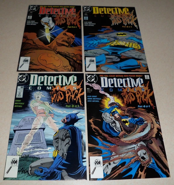 Detective Comics #604 #605 #606 & #607 DC Comics 1989 FN - Batman - The Mud Pack