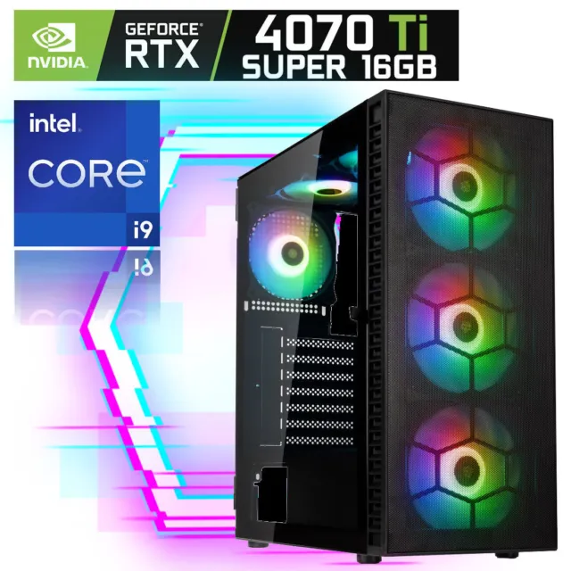 Gamer PC Intel i9 11900K 8x 5.3 Ghz GeForce RTX 4070 Ti Super 16GB Gaming RGB