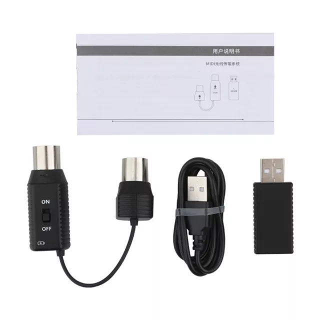 Adaptateur de câble portable sans fil USB vers MIDI système de transmission à