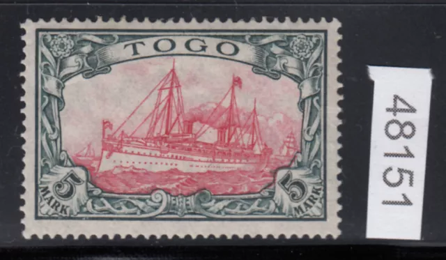 Colonies Togo 1909, Mich Nr 23 II A Vérifié