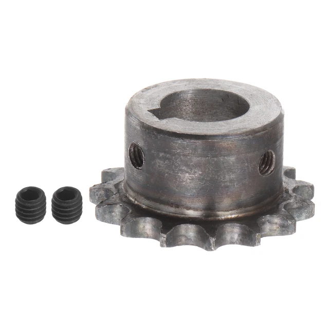 06B Roller Chain Sprocket 15T Pitch 3/8" 19mm Bore A3 Steel Motor Drive Gear