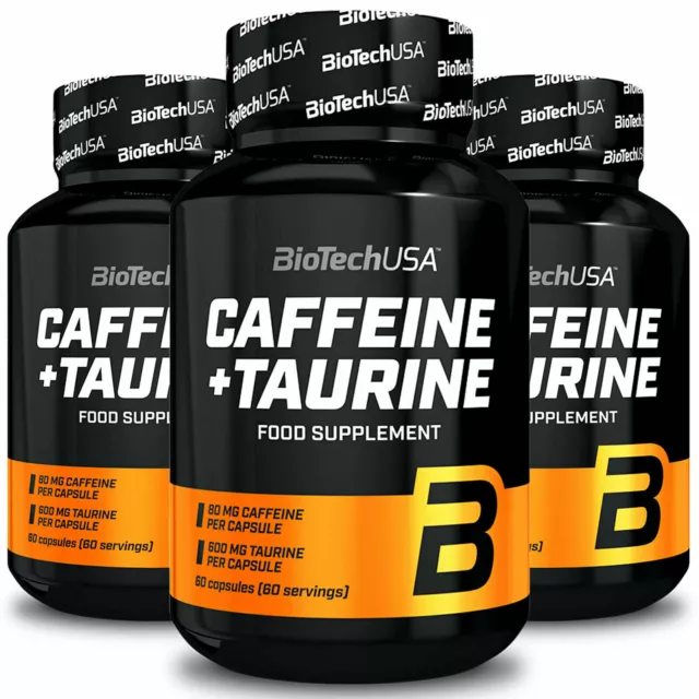 BIOTECH USA CAFFEINE + TAURINE - stimuliert Erregung, Konzentration und Energie