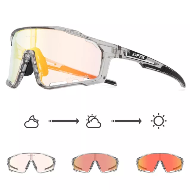 Gafas de bicicleta fotocromáticas TR90 gafas de sol deportivas MTB gafas de bicicleta autotintadas