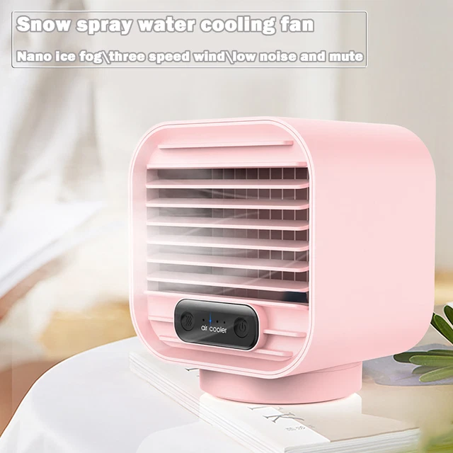 Small Air Conditioner 3 Modes Air Cooler Super Quiet Desktop Fan For Home