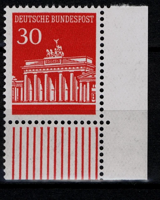 BRD Brandenburger Tor Mi. - Nr. 508 v Ecke unten rechts postfrisch