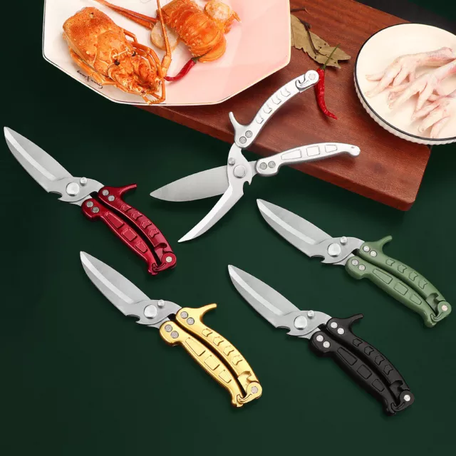 Monster Heavy Duty Kitchen Scissors Meat Fish Chicken Bone Shears Beer Opener