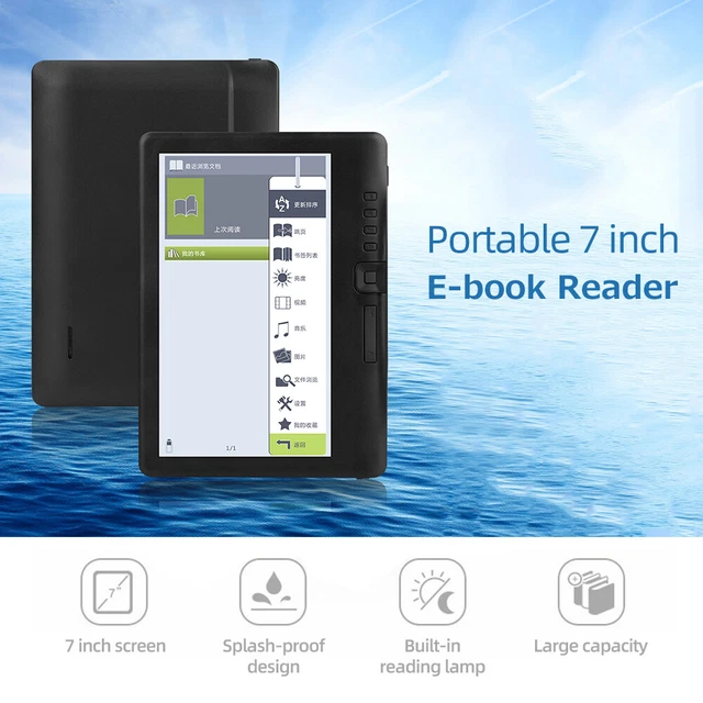 EBOOK READER 7INCH Multifunctional Ereader 16GB Memory Builtin