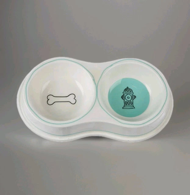 TIFFANY CO Bone China Double Pet Dog Puppy Feeding Water Bowl