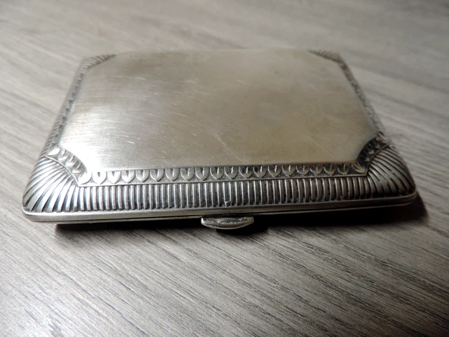 ANCIEN PORTE CIGARETTES en métal argenté EUR 25,00 - PicClick FR