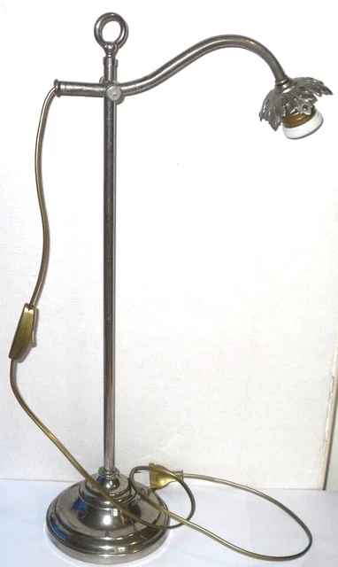 lampe de bureau ancien notaire art deco col de cygne banquier pour TULIPE lamp