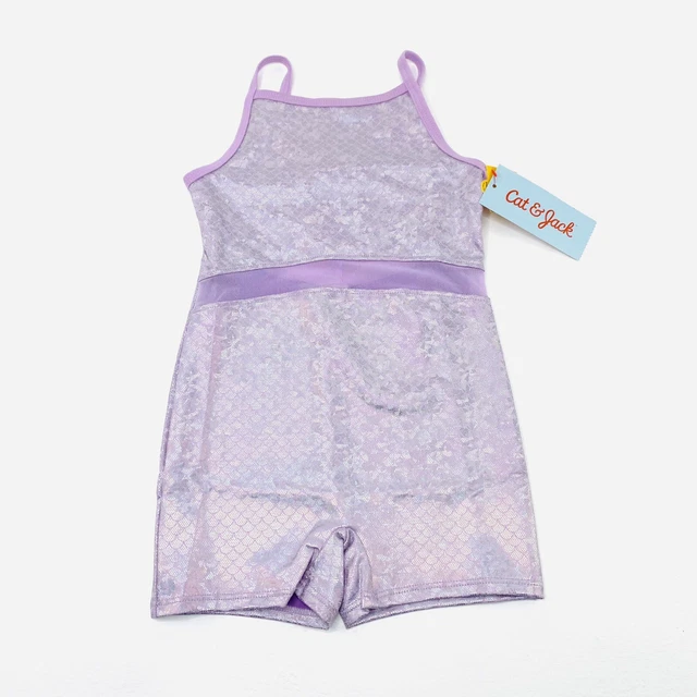 Cat & Jack Toddler Girl Gymnastics Tank Biketard Light Purple Size 4T NWT