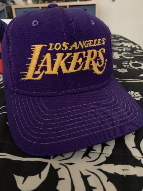 Vintage 1990s Los Angeles Lakers Script Sports Specialties Wool Snapba