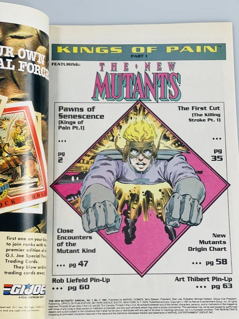 Marvel Comics The New Mutants Annual #7 64 Pages 1991 Kings Of Pain Domino 11