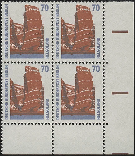 874 SWK 70 Pf Eck-Vbl. ur ** postfrisch