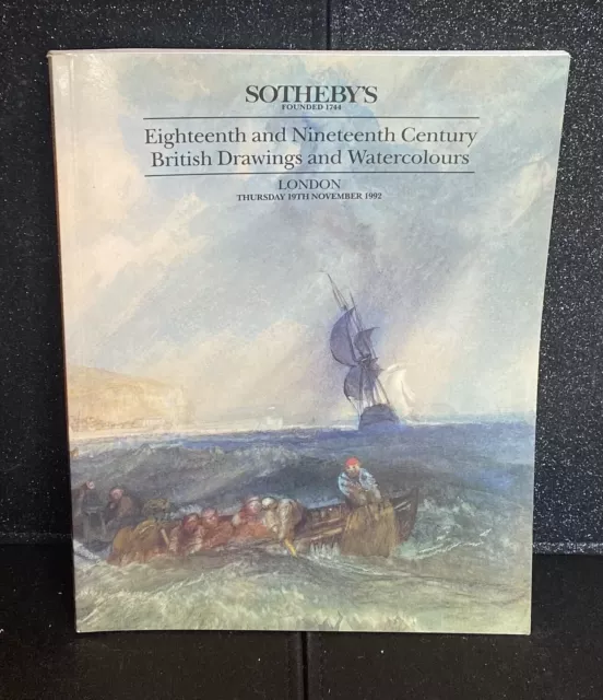 Sothebys Auction Catalogue 18Th & 19Th Century British Drawings 19Th  Nov 1992