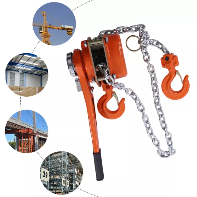 1.5Ton Lever Chain Block Hoist 3300lbs Capacity 5FEET Alloy Chain Lifter New