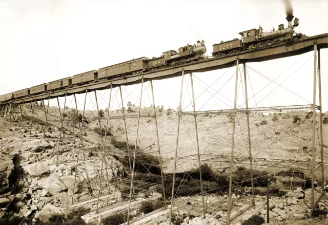 1885 Dale Creek Bridge Sherman Wyoming Old Photo 8.5" x 11" Reprint