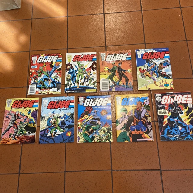 GI Joe Comics Magazine Marvel Digest Lot Issues 1, 2, 3, 4, 5, 6, 7, 9, And 11