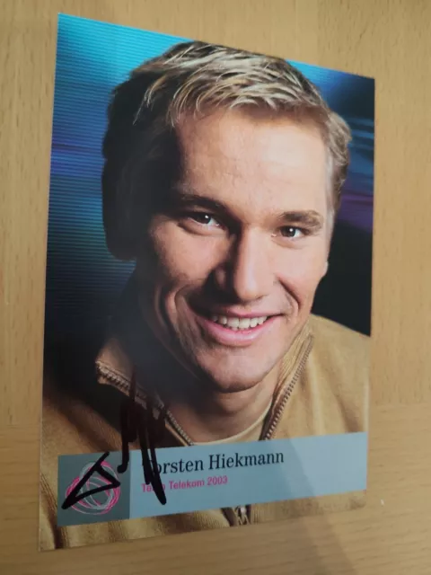Autogramm signiert von Torsten Hiekmann (Radsport, Team Telekom 2003)