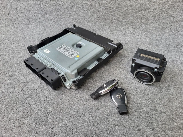 MERCEDES E CLASS W211 Engine Ecu Kit Ignition Key Lock E280 diesel ...