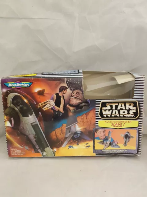 Star Wars Micro Machines Slave I Boba Fett  Transforming Action Set Galoob 1997