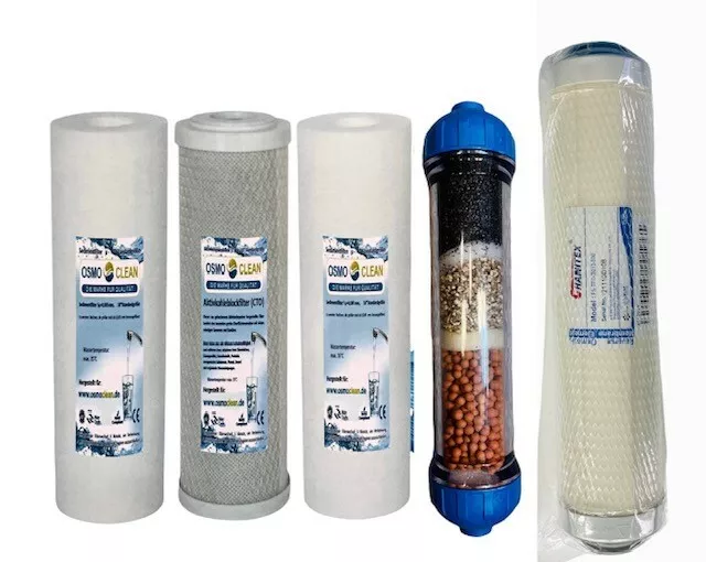 Filterset + Membrane 5-stufige Osmose 500 GPD Gesundheitsanlage Mineralien