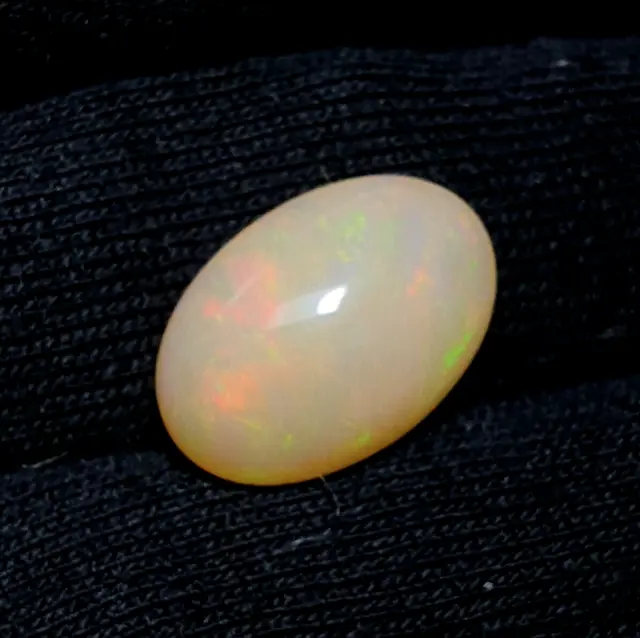 Opale éthiopienne naturelle Welo Opale de feu Forme ovale Cabochon Pierre...