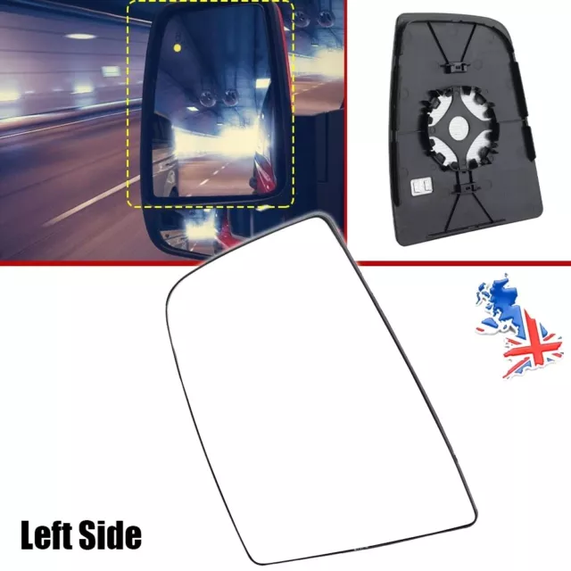 Left N/S Front Door Wing Mirror Glass Heated For Ford Transit MK8 2014-2021 UK