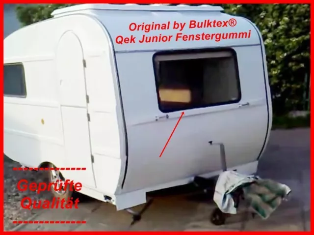 Bulktex® passend Qek Junior Anhänger Camping Fenstergummi Scheibengummi Vorne