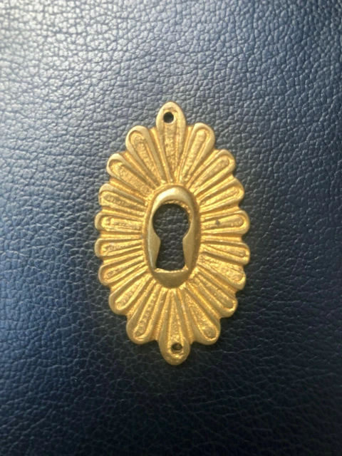 LOT DE 6 Entrée de Serrure CLÉ - LAITON 55mm - PORTE - style LOUIS XV EUR 29,00 - FR