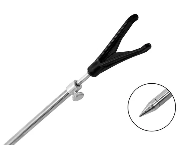 Support De Canne à Pêche Pour 2 Cannes - Porte-Canne Avec Pointe En Acier, Hauteur 35 Cm