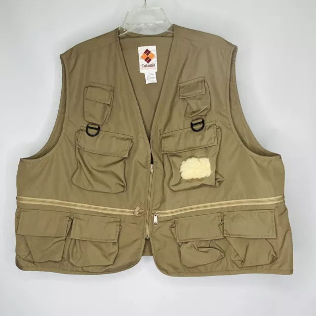 Columbia Sportswear Co Fly Fishing Utility Vest Men’s Vintage 1970s Size XXXL