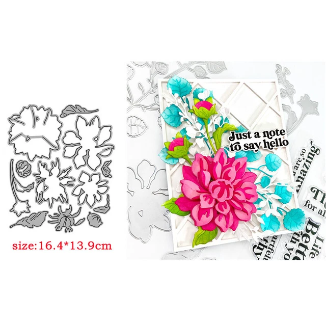 Layering Flowers Metal Cutting Dies Stencils Cardmaking Scrapbooking Diy Crafts