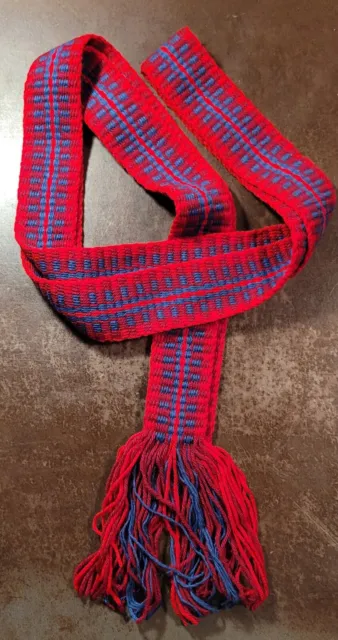 Inkle Loom Woven Sash (Belt) for Historical Reenactment