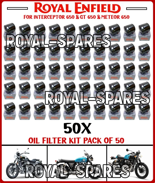 Royal Enfield OIL FILTER KIT PACK OF 50 For Interceptor 650 & GT 650, Meteor 650