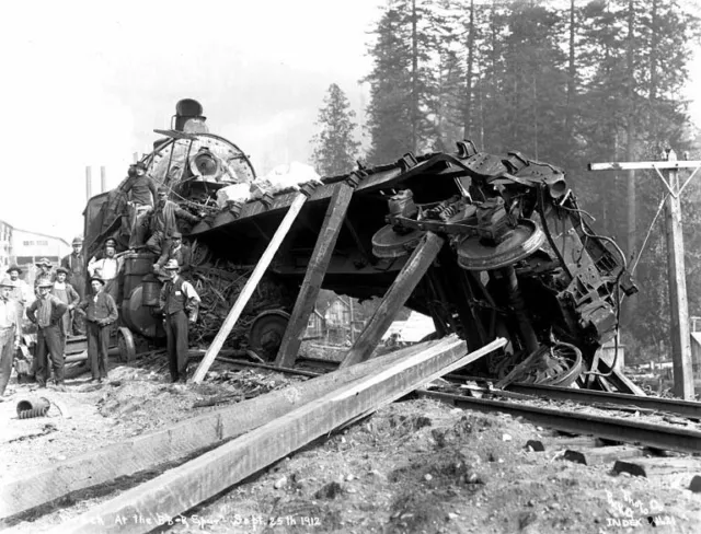 Great Northern Railway Train Wrecks, Accidents, Derailments 1911-1969 Railroad