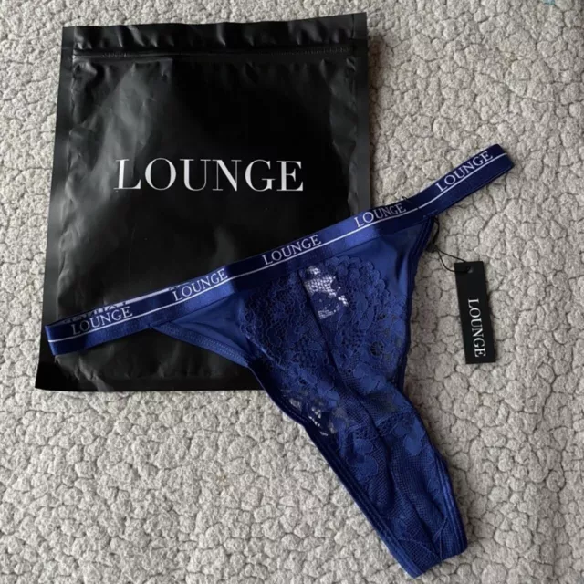 Lounge Underwear Violet Blossom Balcony Thong. Lounge Underwear