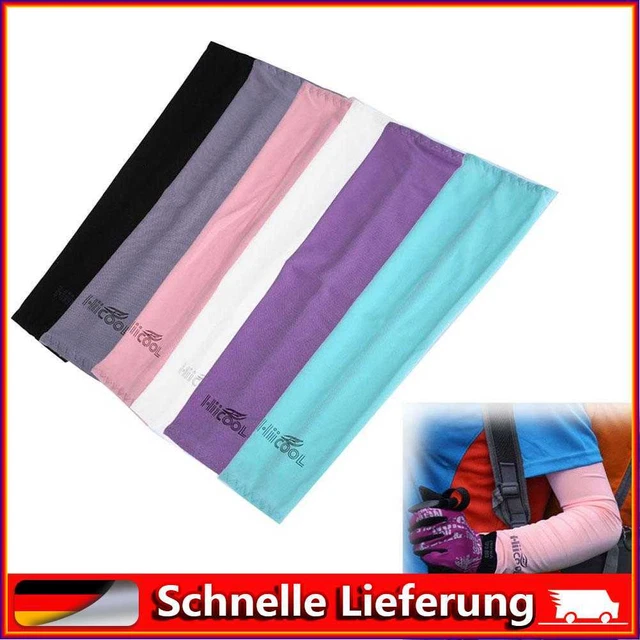 1Pair Arm Sleeves Elastic Sun Protection Armguards Breathable for Outdoor Sports
