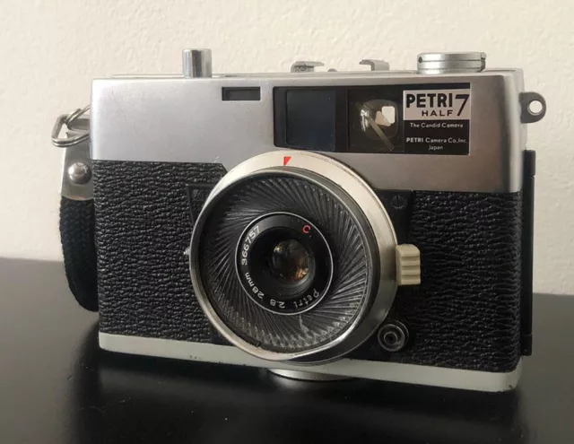 Rare - Petri 7 Half 35mm Film Half Frame Camera w/ 28mm F2.8 Prime Lens