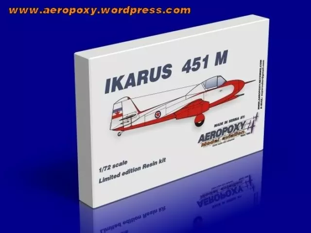 Ikarus 451m-First Yugoslav JET plane 1952 - 1/72 scale resin kit by AEROPOXY