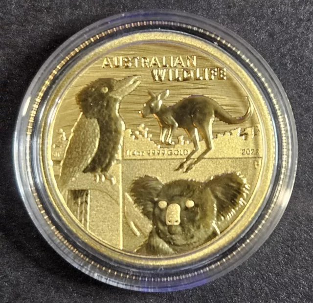 2022-p Gold Australian Wildlife 1/4-oz Coin limited mintage 1,000