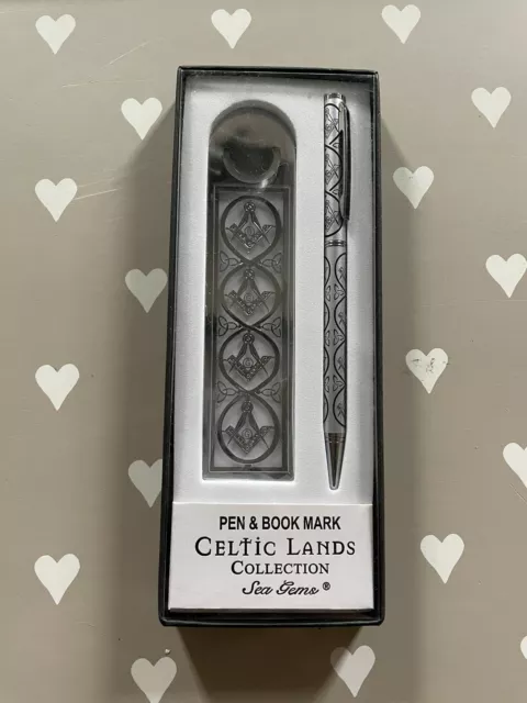 Sea Gems Masonic Pen and Bookmark Set